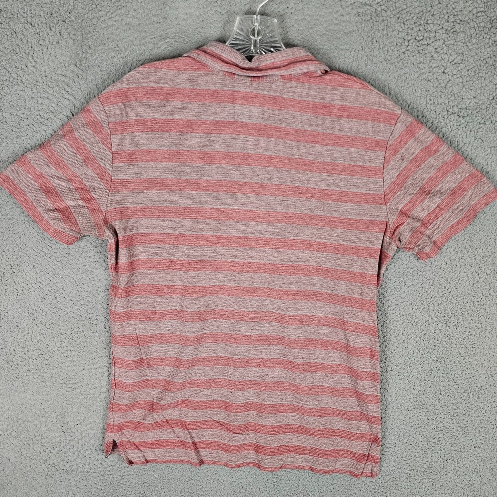 Billy Reid Pensacola Polo Shirt Mens Large Striped Golf Performance Short Sleeve - Picture 2 of 7
